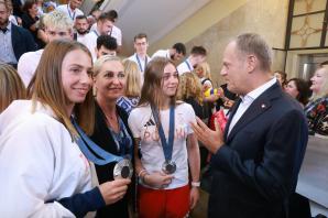 [VIDEO] Premier Donald Tusk pogratulował sukcesów polskim olimpijczykom