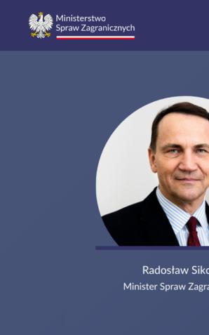 Rozmowy telefoniczne ministra Radosława Sikorskiego z ministrami spraw zagranicznych Niderlandów i Chorwacji