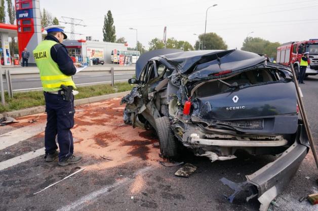 Ruda Śląska: Poważny wypadek na DTŚ. Lądował śmigłowiec!