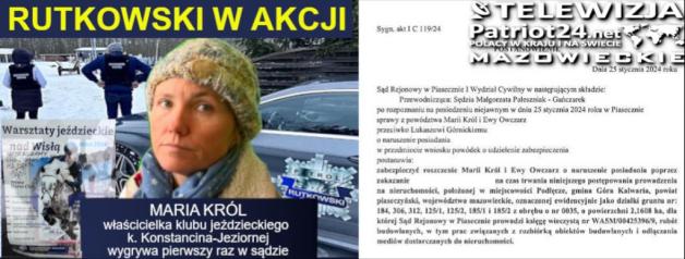 [VIDEO] Klub jeździecki k. Konstancina-Jeziornej uratowany! Sąd uznał racje Biura Rutkowski i Telewizja.Patriot24.net!